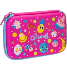 Пенал Cool For School 1 відділення з органайзером фуксія (QT-5675-Rosered)