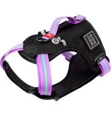 Шлея для собак WAUDOG Nylon безпечна з QR паспортом S фіолетова (52479)