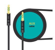 Кабель мультимедійний AUX 1.0m CB-AB11 black Piko (1283126489150) 