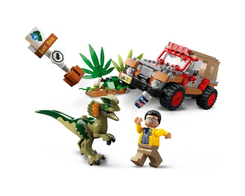 Конструктор LEGO Jurassic World Засідка дилофозавра 211 деталей (76958)