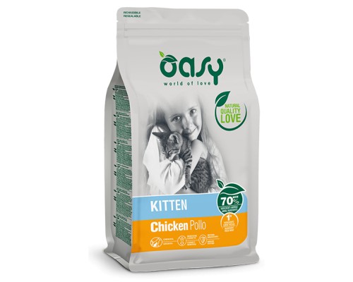 Сухий корм для кішок OASY LIFESTAGE Kitten курка 7.5 кг (8053017348230)