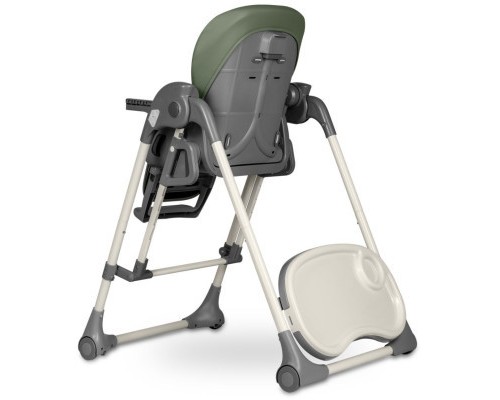 Стілець для годування Lionelo 2 в 1 Laurice Green Olive з функцією гойдалки (LO-LAURICE GREEN OLIVE)