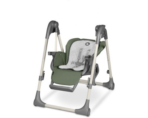 Стілець для годування Lionelo 2 в 1 Laurice Green Olive з функцією гойдалки (LO-LAURICE GREEN OLIVE)