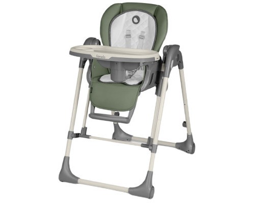 Стілець для годування Lionelo 2 в 1 Laurice Green Olive з функцією гойдалки (LO-LAURICE GREEN OLIVE)