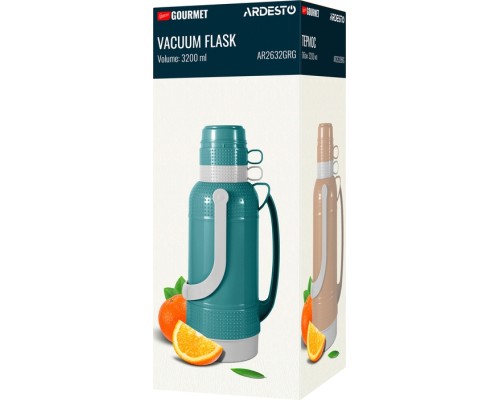 Термос Ardesto Gemini Gourmet 3200 мл Коричневий (AR2632BRG)
