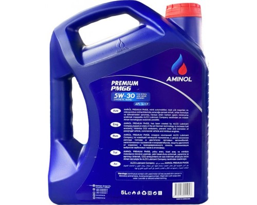 Моторна олива Aminol Premium PMG6 5W30 5л (AM161770)