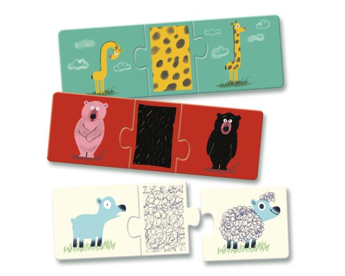 Пазл Djeco Тріо Одягни тваринку (DJ08186)