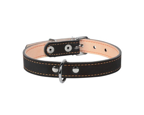 Нашийник для тварин Collar подвійний Ш 20 мм Д 32-40 см чорний (01411)