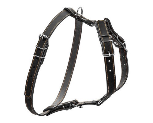 Шлея для собак Collar одинарна для малих та середніх порід Ш 20 мм А:40-56 см В:57-65 см чорна (06361)