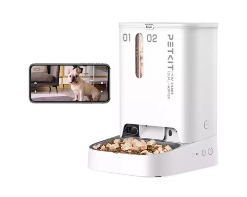 Універсальний посуд для тварин Petkit YUMSHARE DUAL-HOPPER with Camera (P591)
