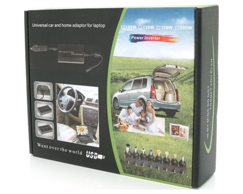 Блок живлення до ноутбуку Voltronic 100W Universal + Auto(12V), ручн. регулювання, 8 роз'ємів (34818 / YT-YBBP/100W)
