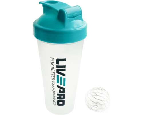 Шейкер спортивний LivePro Shake Bottle LP8147 білий/синій Уні 600мл (6951376104325)
