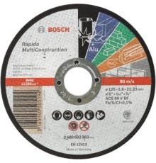 Круг відрізний Bosch Multi Construction прямий 125х1.6мм (2.608.602.383)