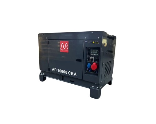 Генератор Metier AD16000CRA дизель 3ф-15,0kWA, 1ф-12,0kW бак-25л, ел.старт (AD16000CRA)