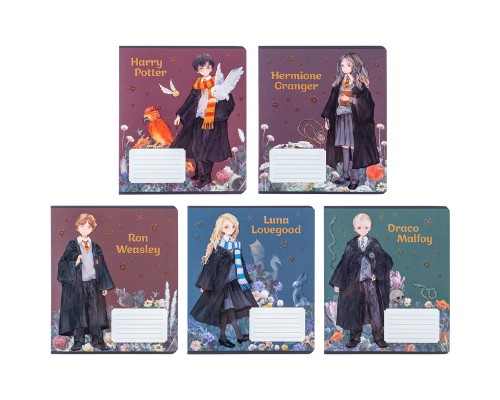 Зошит Kite Harry Potter 18 аркушів, клітинка (HP24-236)