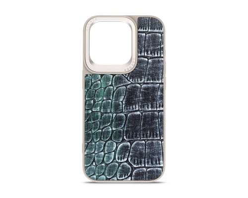Чохол до мобільного телефона Harder Glamorous Croco Apple iPhone 15 Pro Grey Green (ARM76761)