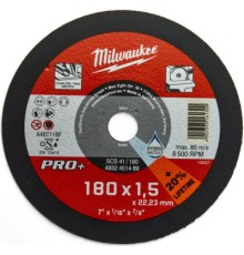 Круг відрізний Milwaukee по металу, SCS41/180X1,5 PRO+, 180мм (4932451489)