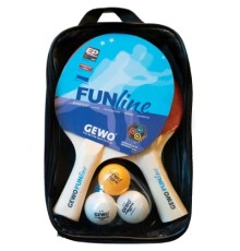 Комплект для настільного тенісу Gewo Double-Fun 2 Bats 3 Balls (96960000) (931053)