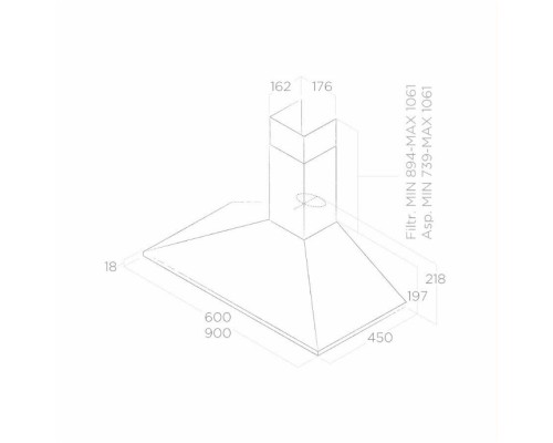Витяжка кухонна Elica CHIMMY BL/A/60