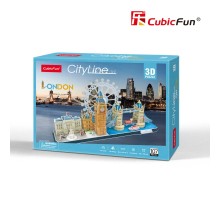 Пазл Cubic Fun Тривимірний пазл CityLine London (MC253h)