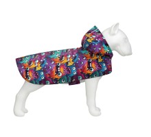 Дощовик для тварин WAUDOG Clothes Накидка з капюшоном Зубасті монстри S (356-4048)