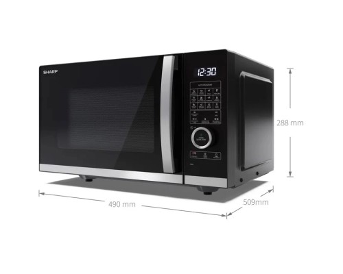 Мікрохвильова піч Sharp YC-QC254AE-B