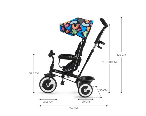 Дитячий велосипед Kinderkraft Aston Happy Shapes (KRASTO00HAP0000) (5902533925643)