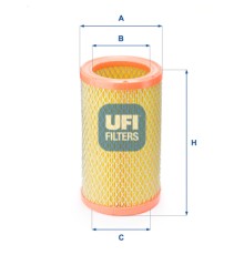 Повітряний фільтр для автомобіля UFI 27.824.00
