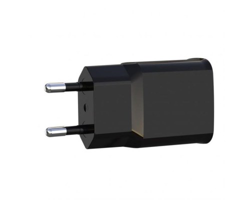 Зарядний пристрій XO L92C (2USB/2.4A) + USB - Lightning Чорний (XO-L92C-L)