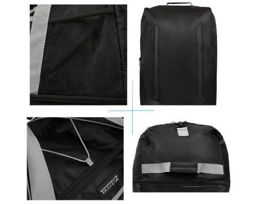 Дорожня сумка TravelZ Wheelbag Doubleloader foldable black 80(95)L (603096) (931069)