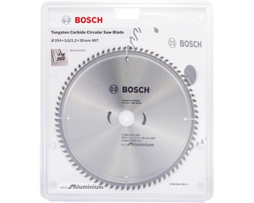 Круг відрізний Bosch пиляльний Eco for Aluminium 254x30-80T (2.608.644.394)