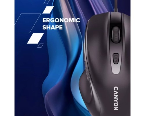 Мишка Canyon M-6 USB Black (CNE-CMS6)