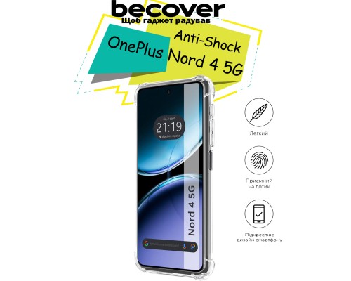 Чохол до мобільного телефона BeCover Anti-Shock OnePlus Nord 4 5G Clear (713159)