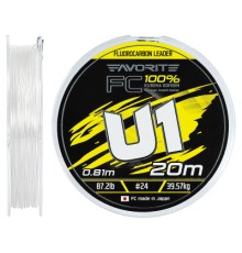 Флюорокарбон Favorite U1 FC 20m 24/0.81mm 87.2lb/39.57kg (1693.12.02)