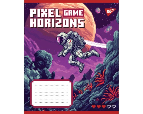 Зошит Yes Pixel game А5 12 аркушів лінія (767775)
