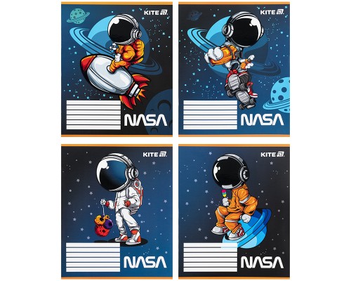 Зошит Kite NASA, 12 аркушів, коса лінія (NS25-235)
