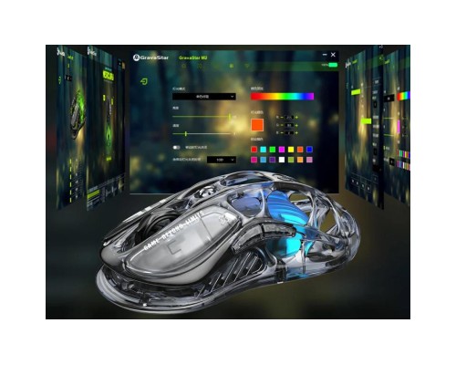 Мишка GravaStar Mercury M2 Transparent Black (GRAVASTARM2_XTAL_BLK)