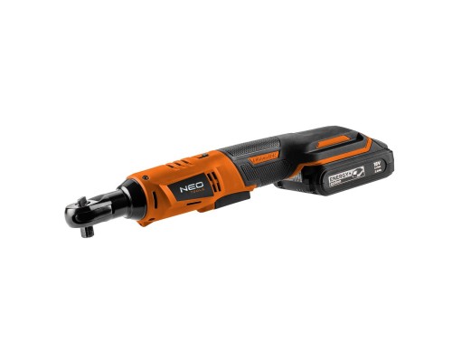 Гайковерт Neo Tools кутовий Energy+ 18V, 250об/хв, 60Нм, 3/8