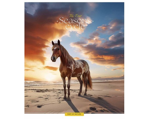 Зошит Школярик Four seasons 60 аркушів клітинка (060-3403K)