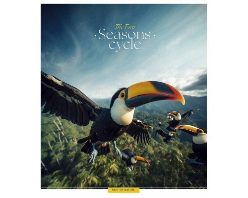 Зошит Школярик Four seasons 60 аркушів клітинка (060-3403K)