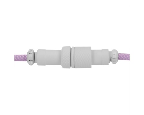 Дата кабель USB-C + USB A to USB-C 1.36m Coiled Aviator purple Keychron (CAB17_KEYCHRON)