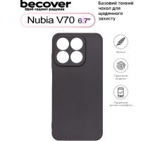 Чохол до мобільного телефона BeCover Nubia V70 Black (713560)