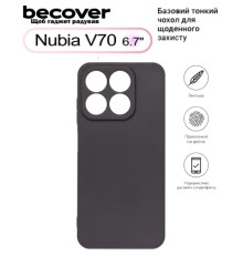 Чохол до мобільного телефона BeCover Nubia V70 Black (713560)