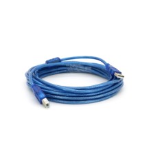 Кабель для принтера USB 2.0 AM/BM 5.0m ferrite blue Ritar (YT-AM/BM-5.0TBL)