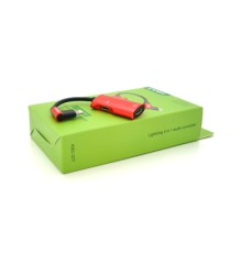 Перехідник Lightning 4-in-1 Audio Adapter Lightning + 3.5mm red iKAKU (KSC-377)