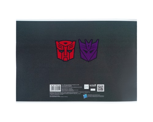 Альбом для малювання Kite Transformers, 24 аркуша (TF25-242)