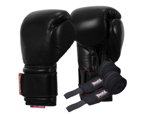 Боксерські рукавички Title Boxing Ko-Vert Black 16 oz (KOVBG 16 oz BK)