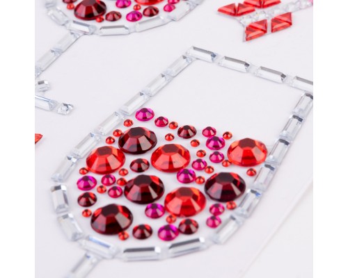 Набір для творчості Santi Romantic аплікація зі страз самоклеючих 9,5х8 см (742990)