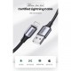 Дата кабель USB 2.0 AM to Lightning 1.0m 2.4A US199 black UGREEN (60156)
