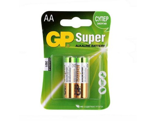 Батарейка Gp AA LR6 Super Alcaline * 2 (15A-U2 / 4891199000027) 